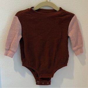 Old Navy Chocolate and Blush Kids Bodysuit